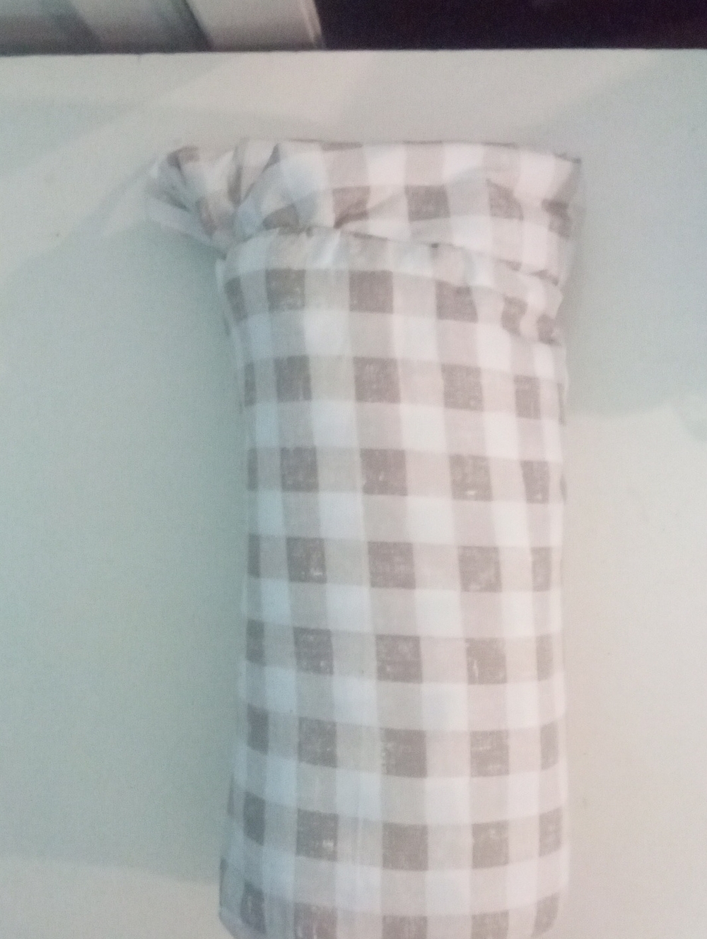 Neutral Checkered Sheet Set Full/Queen New NWT $80 Damaged Packaging